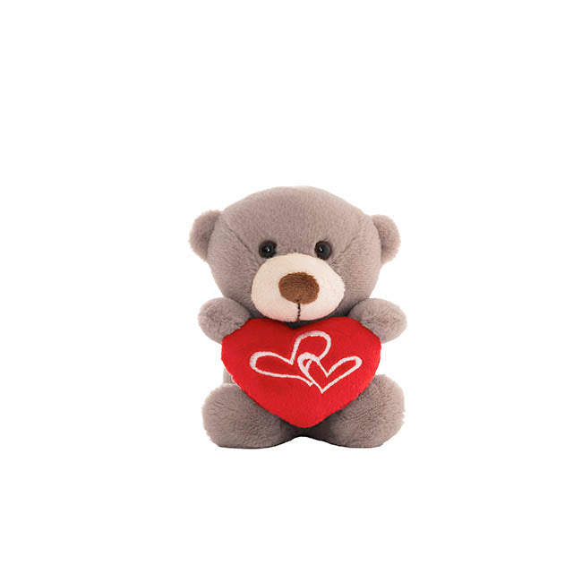 Teddy Bear Nelson w Love Heart 14cm Plush Toy