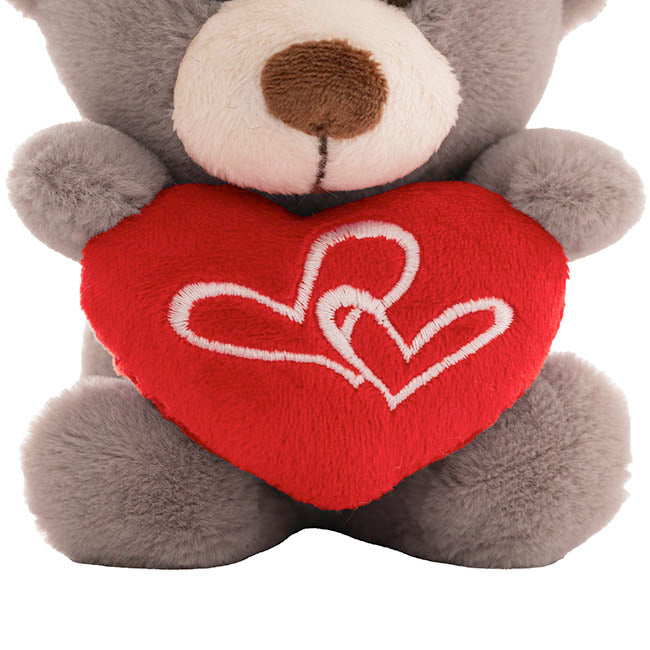 Teddy Bear Nelson w Love Heart 14cm Plush Toy