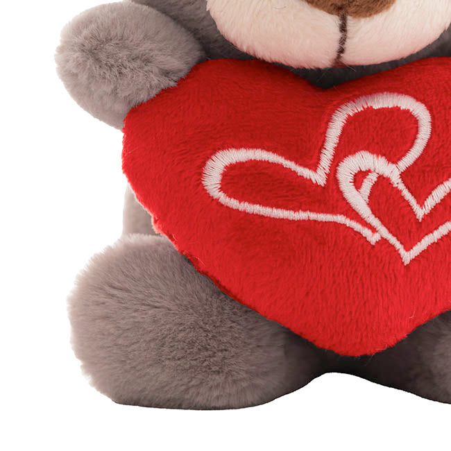 Teddy Bear Nelson w Love Heart 14cm Plush Toy