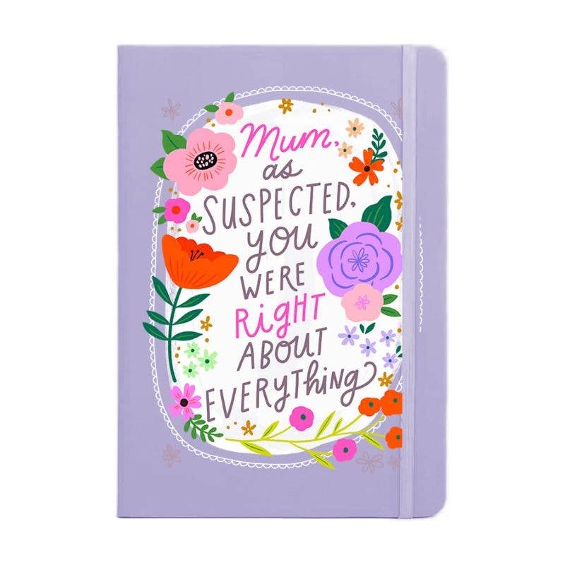 Mom, As Suspected, You Were Right About Everything Notebook
