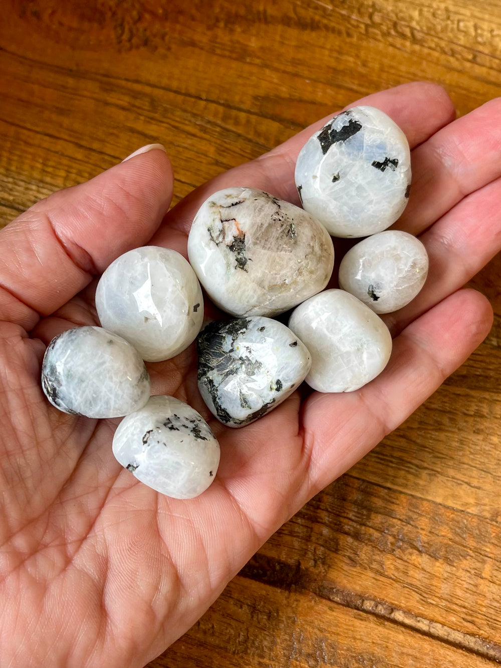 Rainbow Moonstone Tumbled Stone