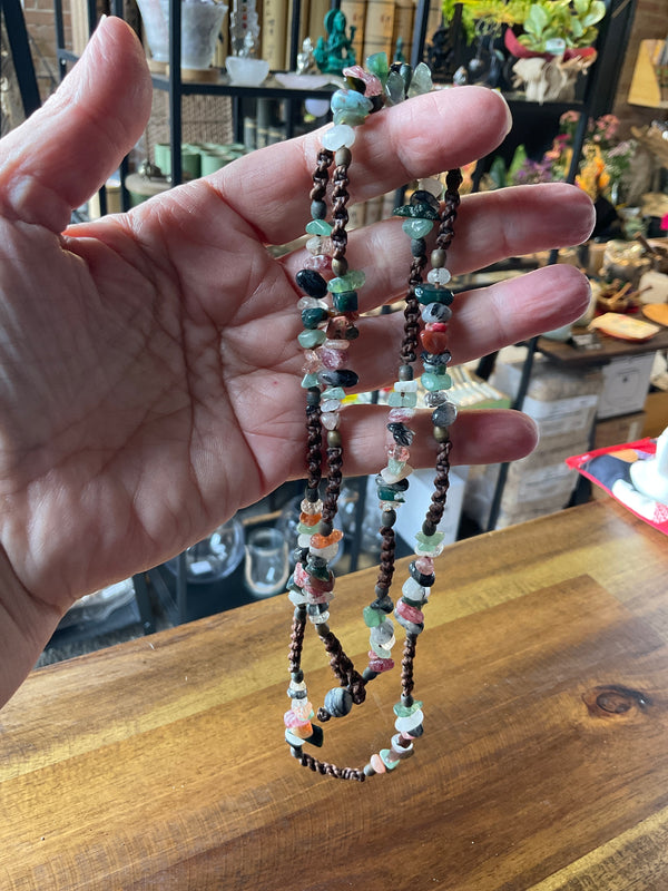 Braided Crystal Necklace