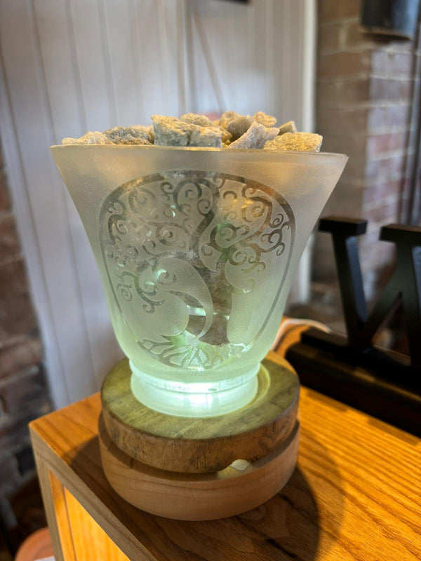 Frosted Glass Crystal Lamp