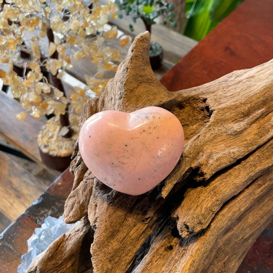 HEART - RHODOCHROSITE PUFF