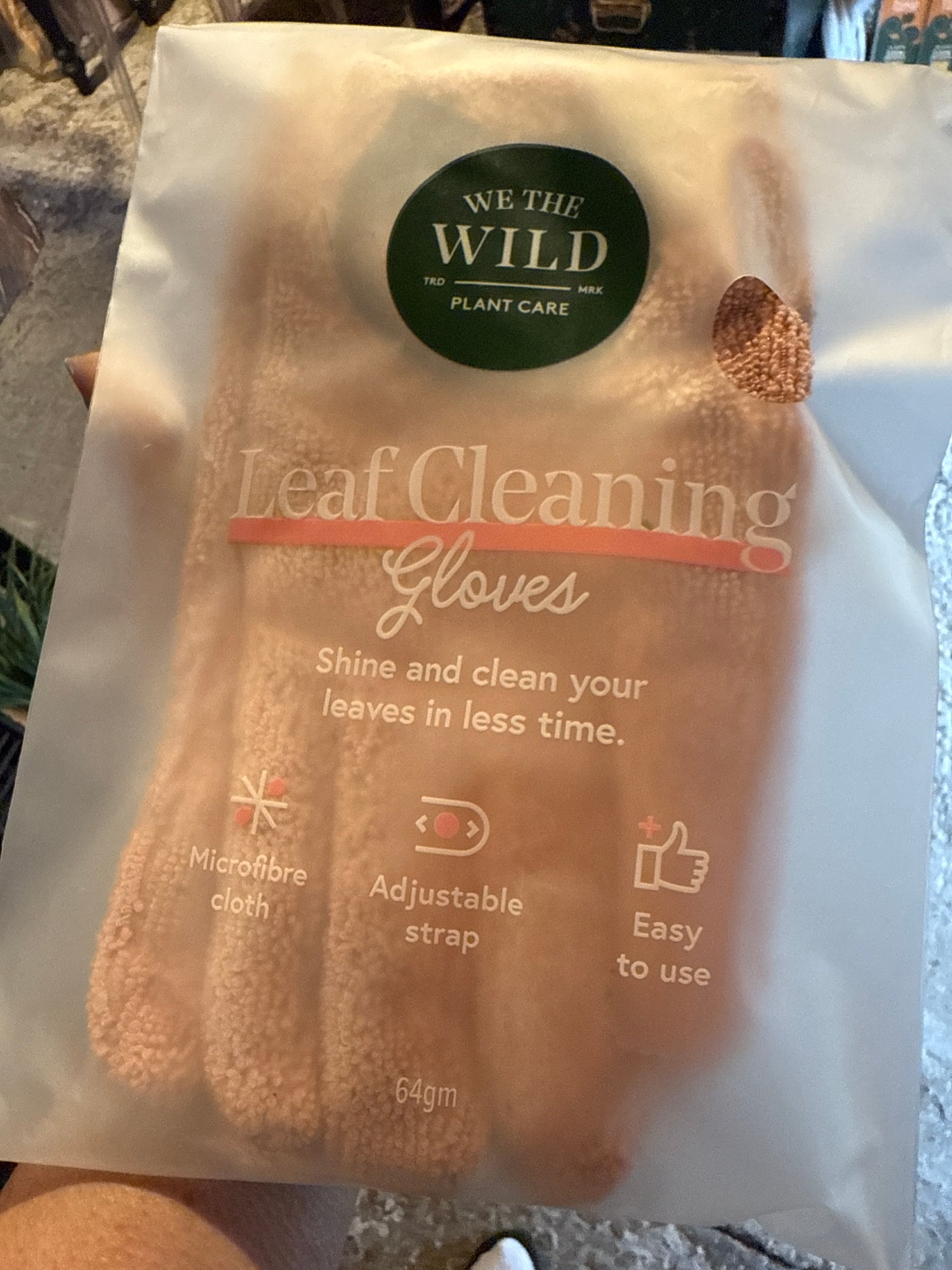 Leaf Cleaning Gloves - Pink