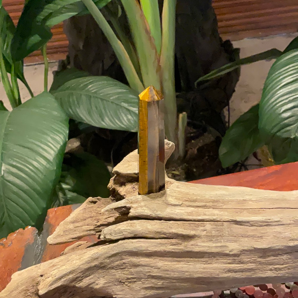 Tiger's Eye & Pyrite Tower