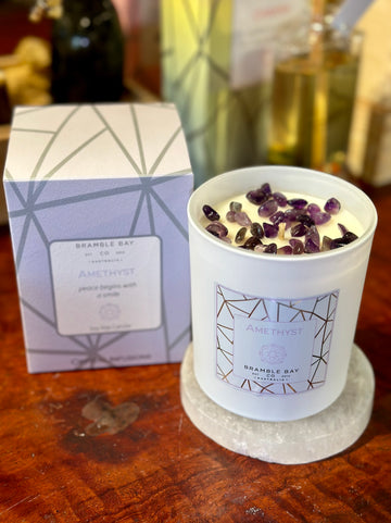 AMETHYST INFUSIONS CRYSTAL CANDLE