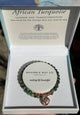 AFRICAN TURQUOISE ROSE GOLD BRACELET SET