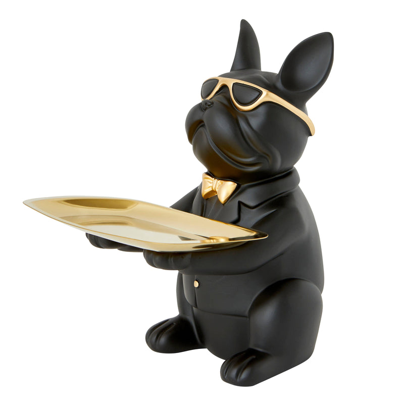 Bulldog Tray Rectangle,  Black