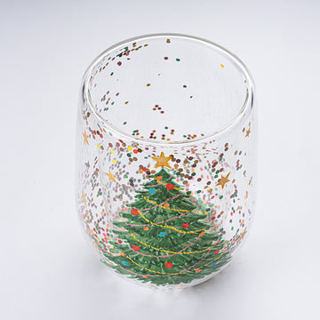 CHRISTMAS DOUBLE WALLED GLASS