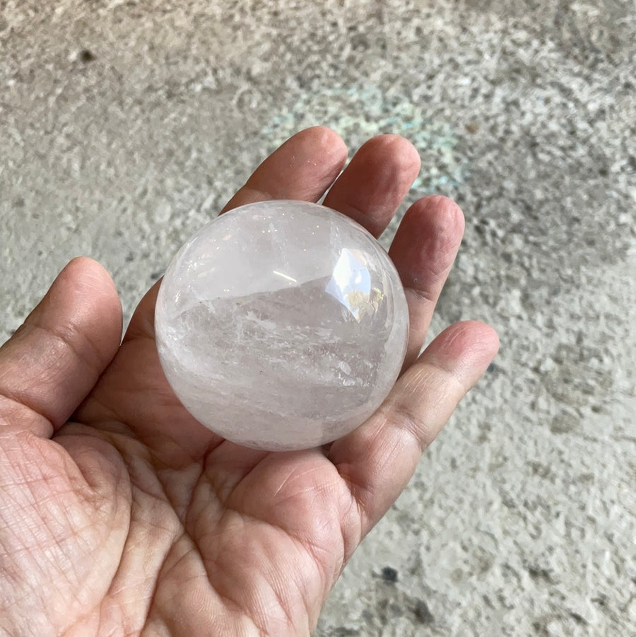 CLEAR QUARTZ SPHERE