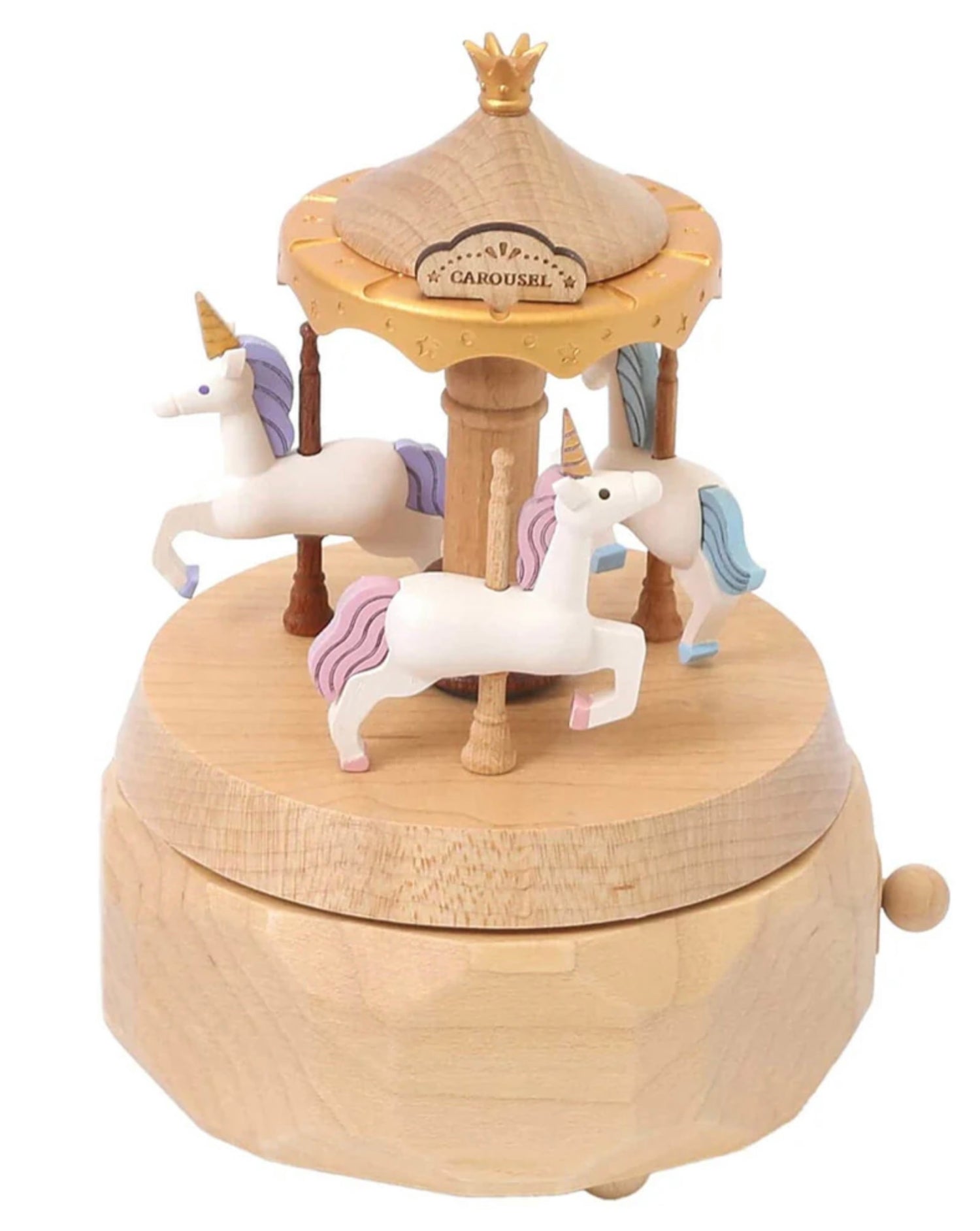 UNICORN CAROUSEL MUSIC BOX