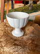 CERAMIC COMPOTE VASES WHITE