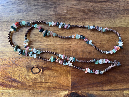 BRAIDED CRYSTAL NECKLACE