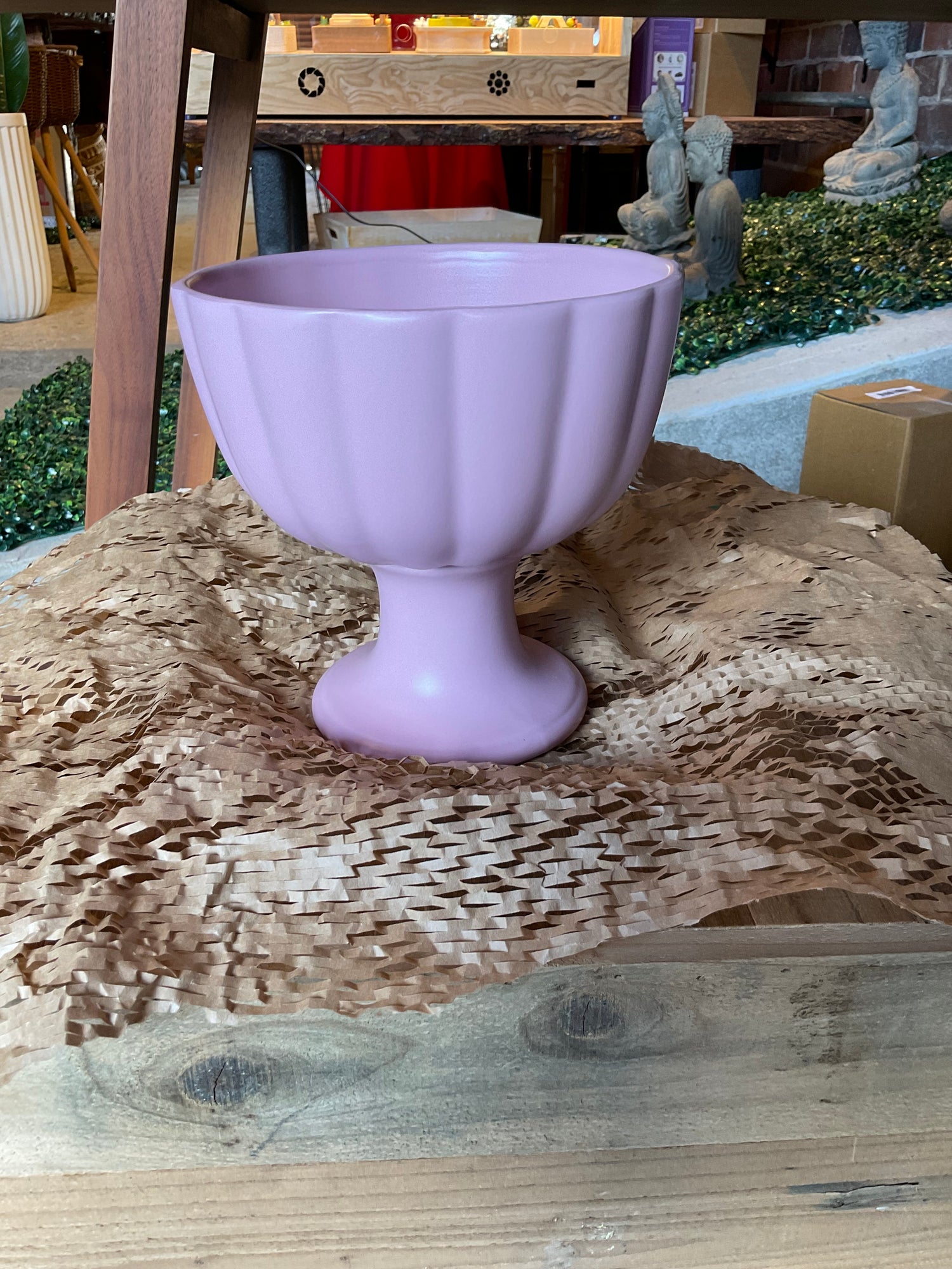 CERAMIC COMPOTE VASES PINK