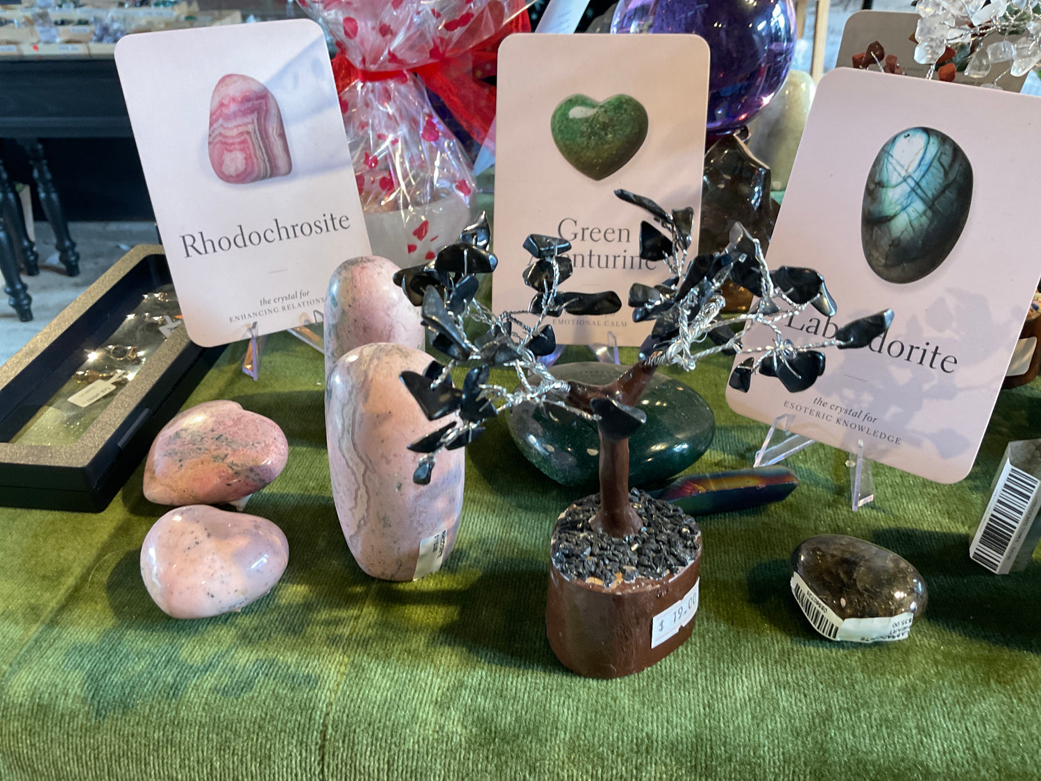 BLACK ONYX  CRYSTAL TREES