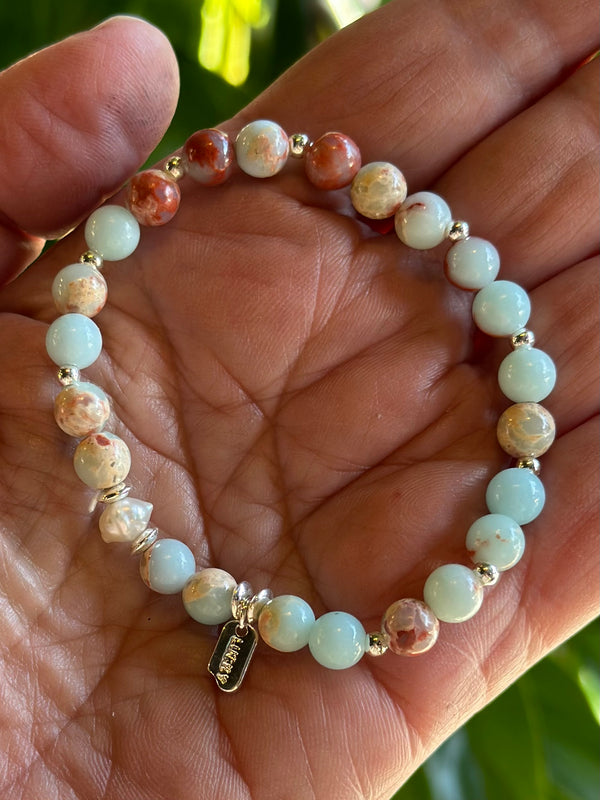 Blue Bead Bracelet