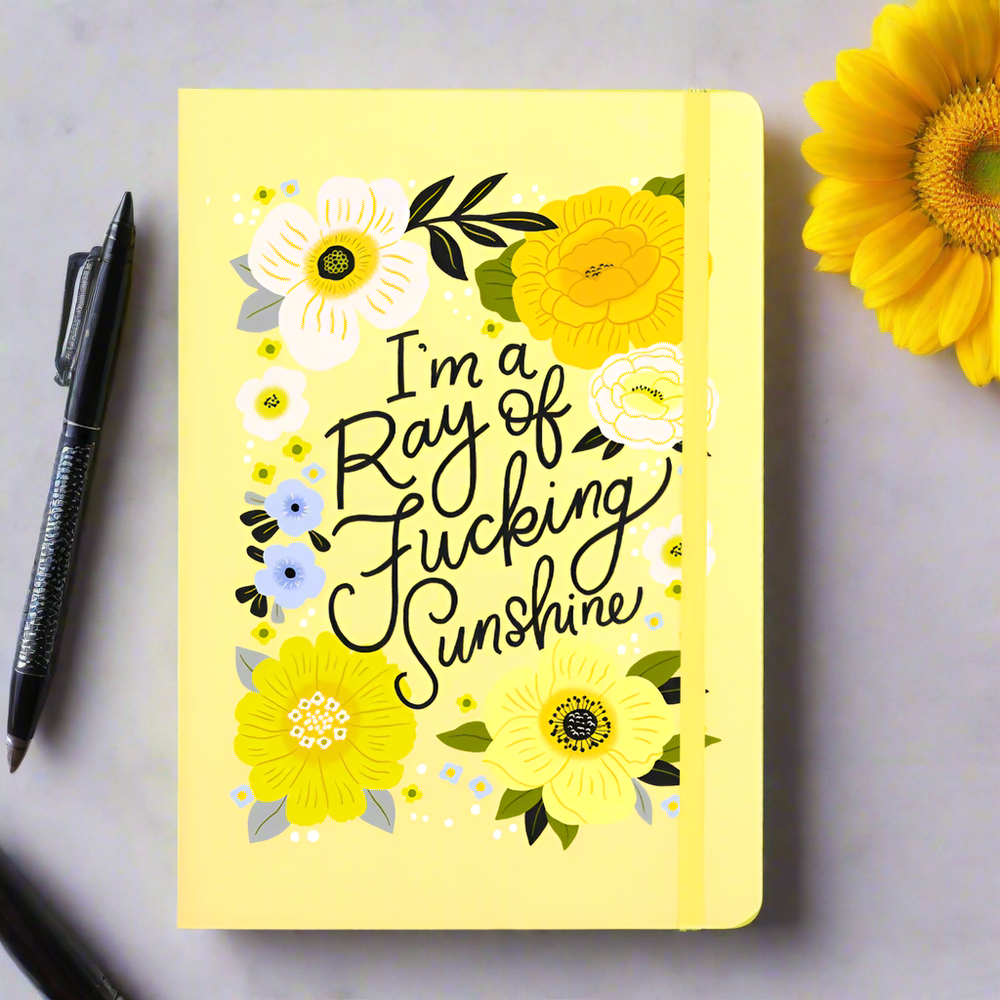 I'm a Ray of Fucking Sunshine Motivational Notepad: Notebook + Matching Pen