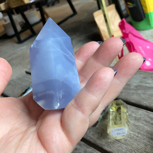 POINT - BLUE CHALCEDONY