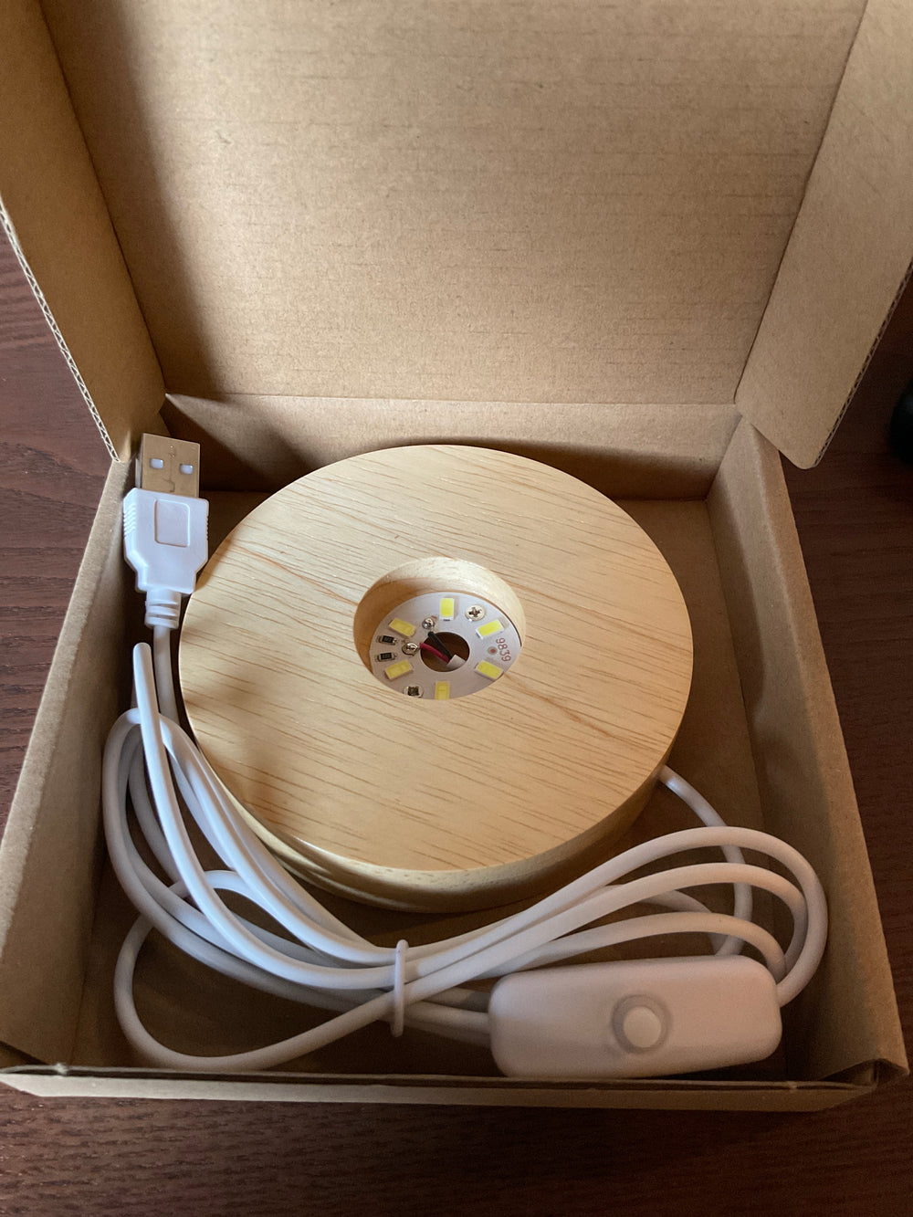 Wooden LED Display Base