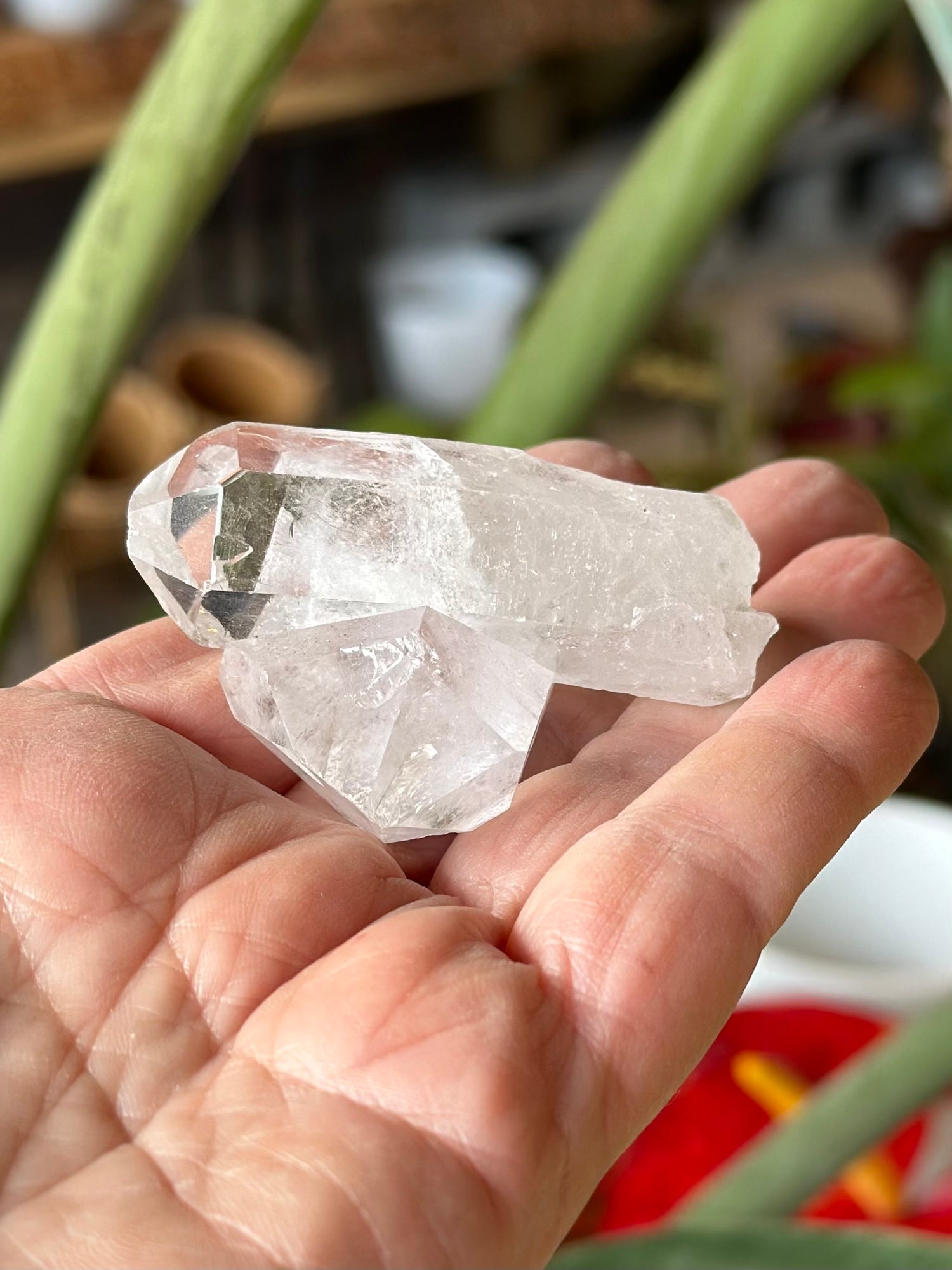 CLEAR QUARTZ TWIN POINT 3