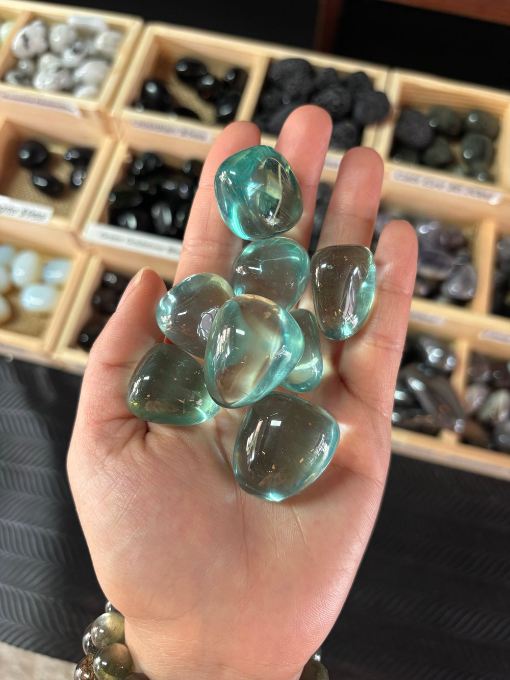 Blue Obsidian Tumbled Stone