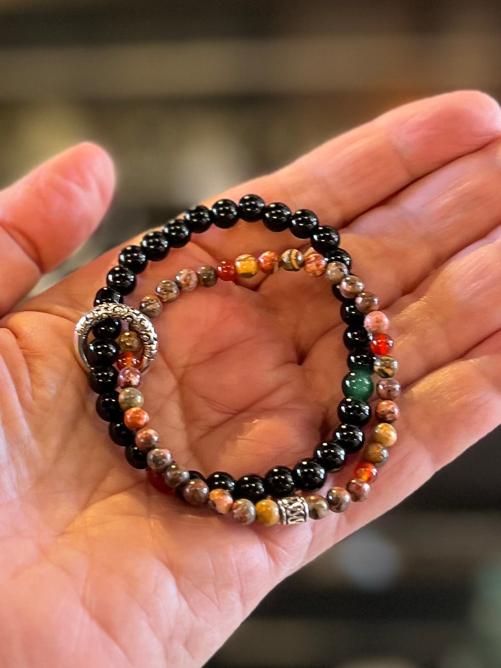 Obsidian Stone Bracelet