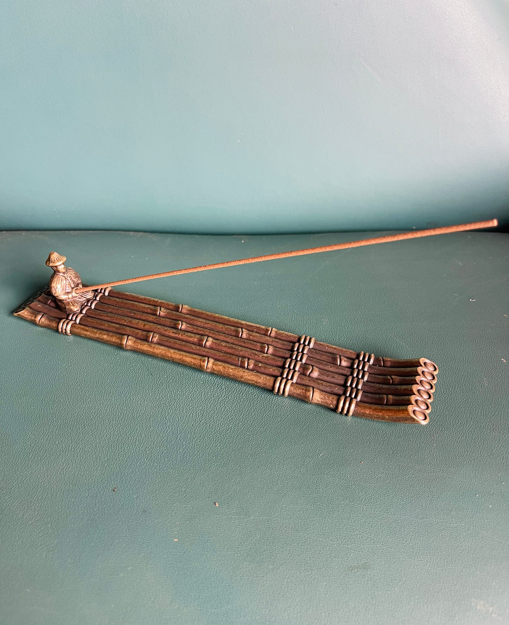 Bamboo Raft Incense Burner