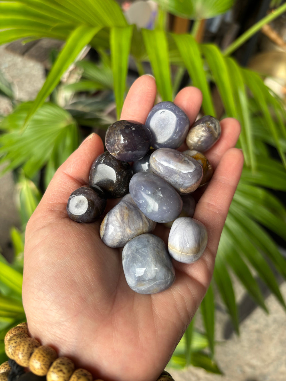 Purple Chalcedony Tumbled Stone