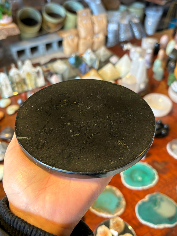 Black Tourmaline Charger Plaque