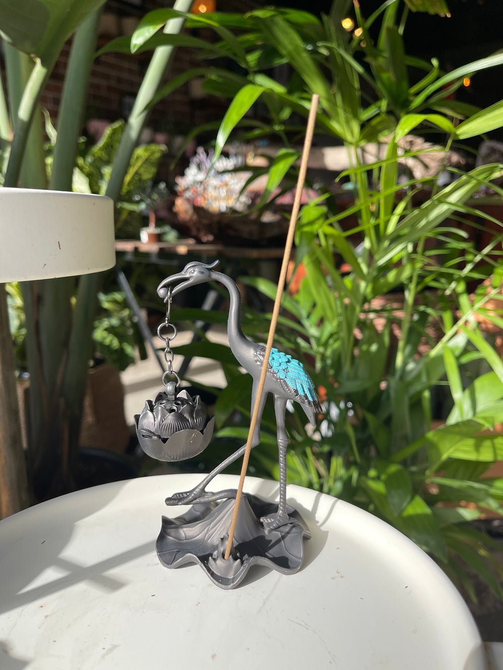 Crane Hanging Incense Burner