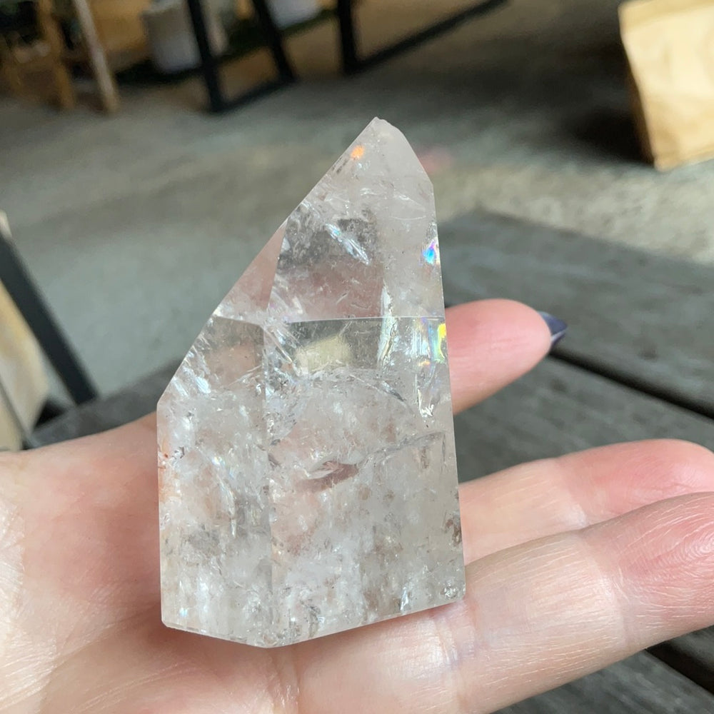 Clear Quartz Rainbow Point