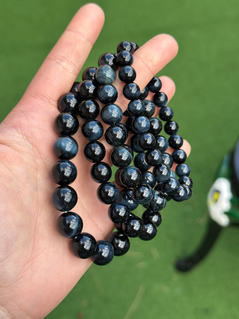 Blue Tiger's Eye (Hawk's Eye) Bracelet