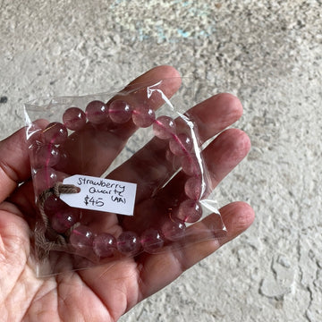 STRAWBERRY QUARTZ AA BRACELET