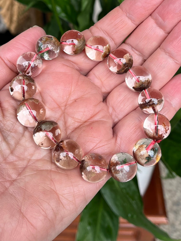 Garden Quartz Bead Bracelet 16mm