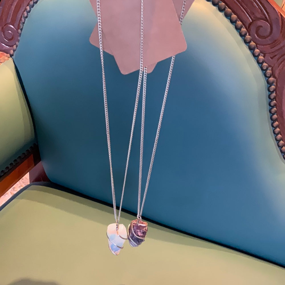 Large Crystal Pendant Necklace