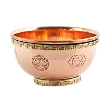 TRIPLE MOON COPPER BOWL 8CM