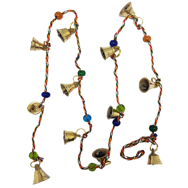 Bell with Beaded String 100cm