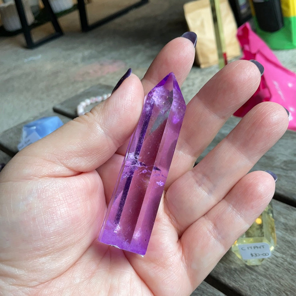 Purple Crystal Tower 5-7cm