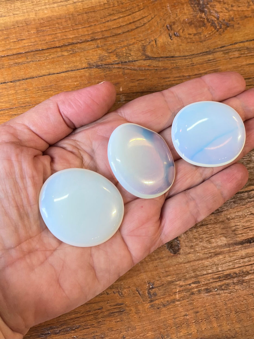 Opalite Palm Stone