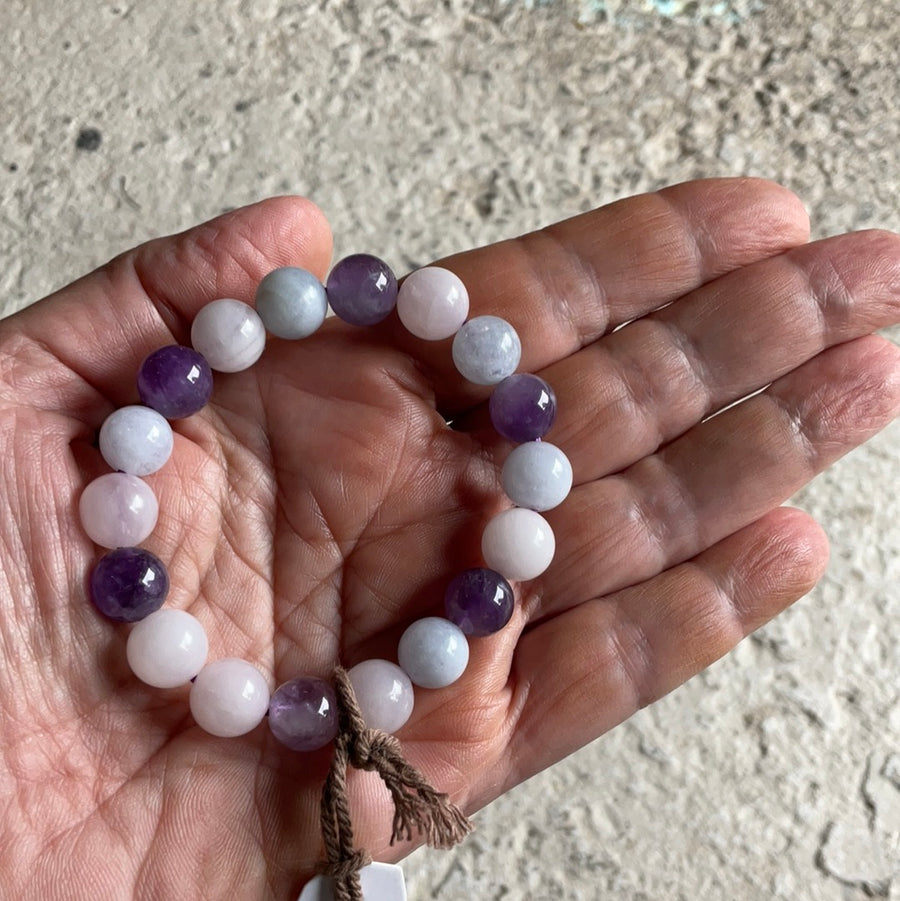 ROSE QUARTZ AMETHYST BRACELET