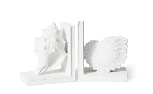 Conch Shell Bookends Set of 2