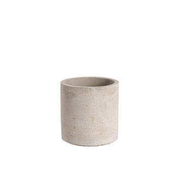 CEMENT CYLINDER GREY POT