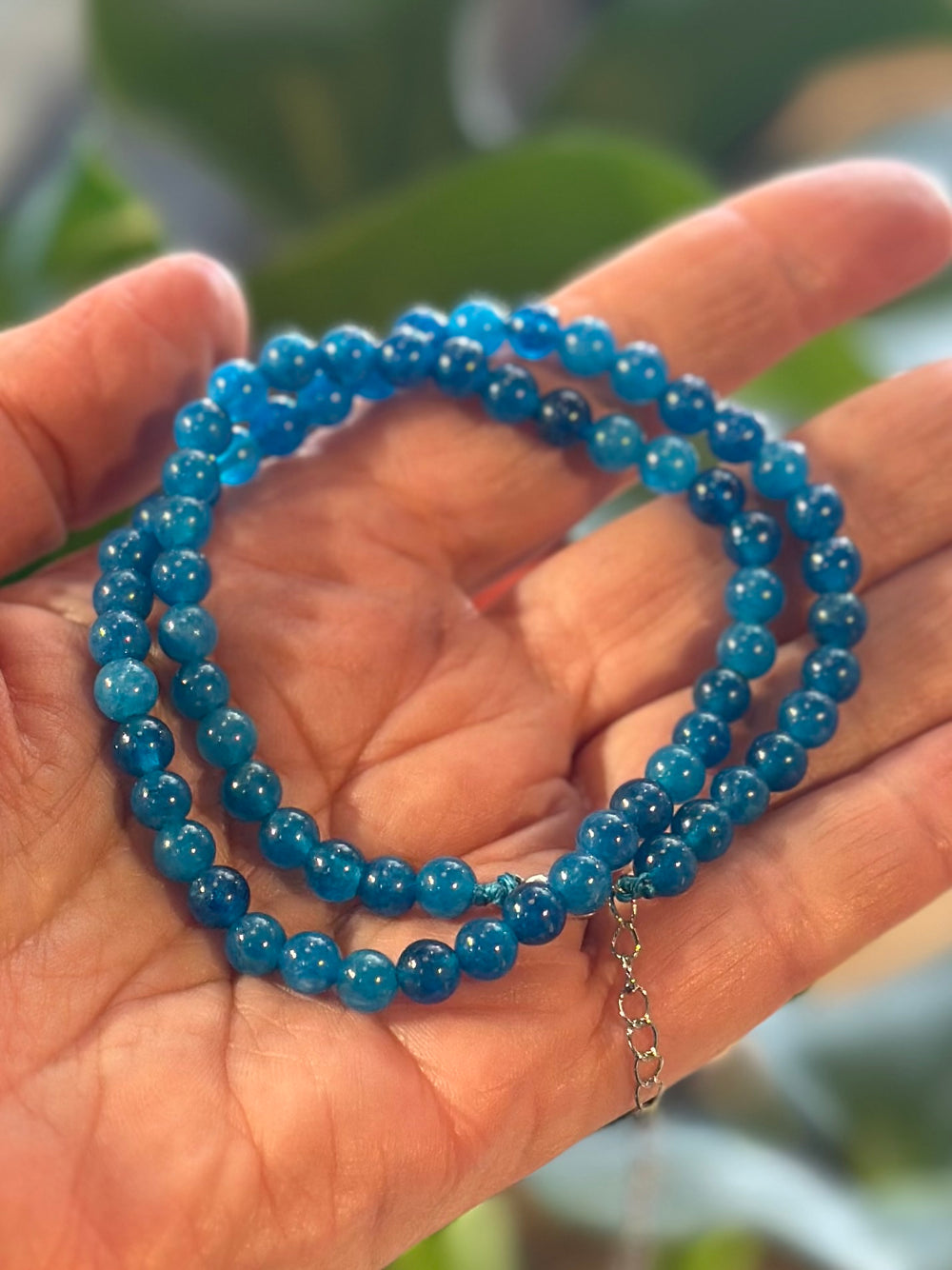 Blue Apatite Necklace