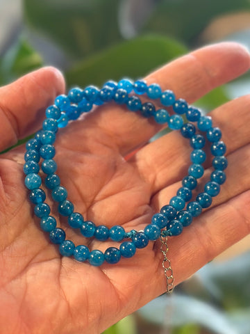 BLUE APATITE BRACELET