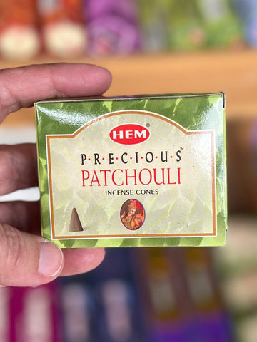 HEM PRECIOUS PATCHOULI INCENSE CONES