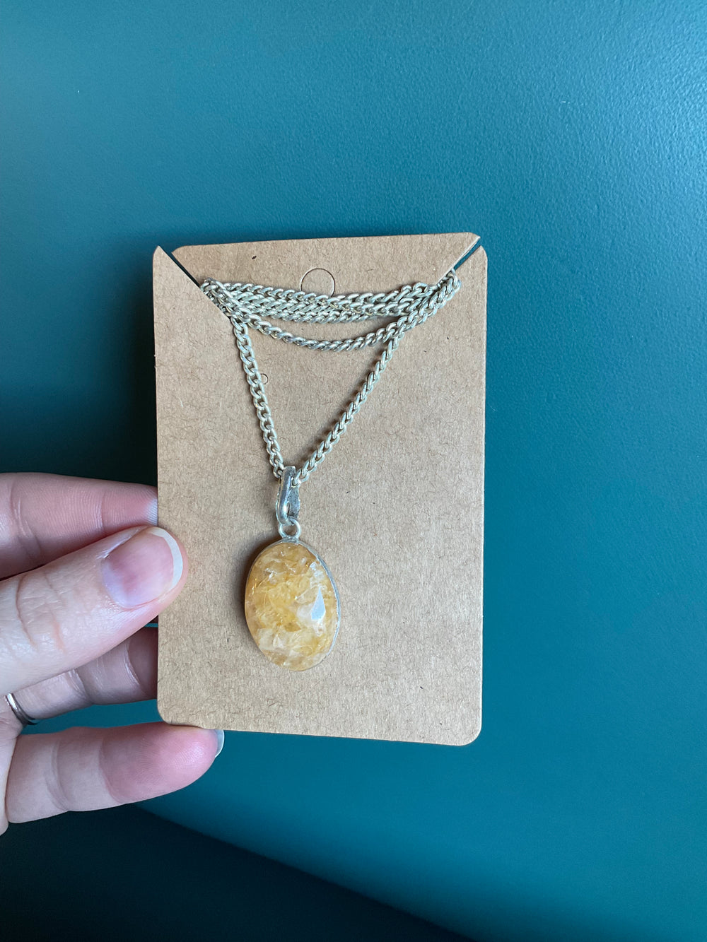 Orange Calcite Necklace