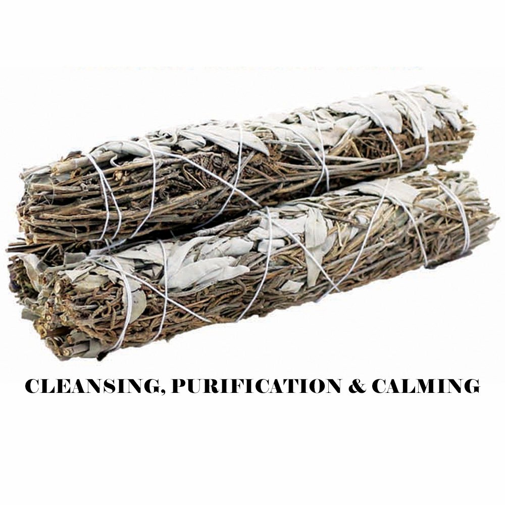 White Sage & Lavender Smudge Bundle 22cm