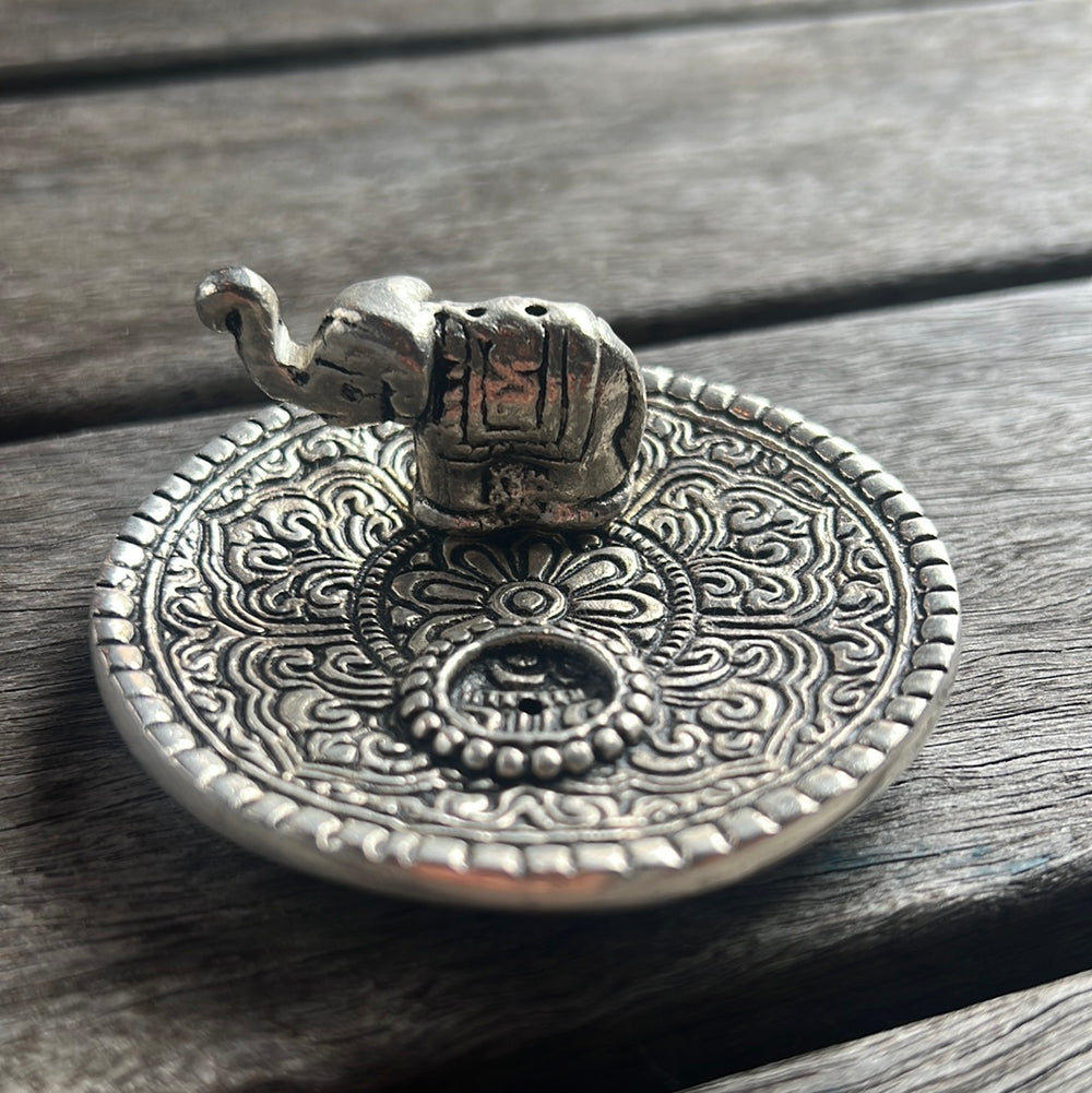 Round Elephant Incense Burner 7cm