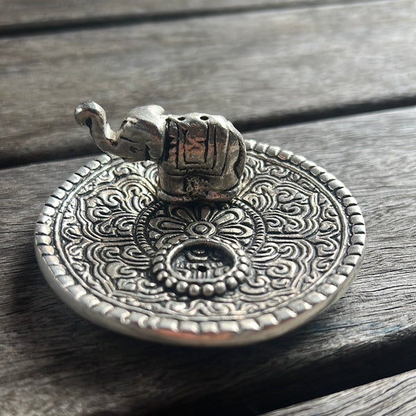 Round Elephant Incense Burner 7cm